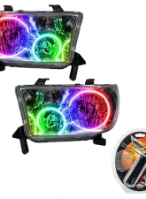 Oracle Lighting Pre-Assembled Halo Headlights (Chrome Housing) ColorSHIFT w/ RF Controller SMD HL Toyota Tundra 2007-2013                                     - 7094-330 - Image 5