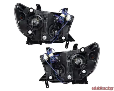 Oracle Lighting Pre-Assembled Halo Headlights (Chrome Housing) ColorSHIFT w/ 2.0 Controller SMD HL Toyota Tundra 2007-2013 - 7094-333