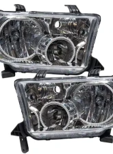 Oracle Lighting Pre-Assembled Halo Headlights (Chrome Housing) ColorSHIFT w/ 2.0 Controller SMD HL Toyota Tundra 2007-2013                                     - 7094-333 - Image 2