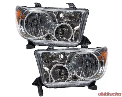 Oracle Lighting Pre-Assembled Halo Headlights (Chrome Housing) ColorSHIFT w/ 2.0 Controller SMD HL Toyota Tundra 2007-2013 - 7094-333