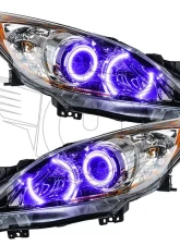 Oracle Lighting Pre-Assembled Headlights (Halogen) UV/Purple Color SMD HL Mazda 3 2010-2013                                     - 7100-007 - Image 5