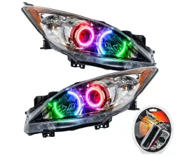 Oracle Lighting Pre-Assembled Headlights (Halogen) ColorSHIFT w/ RF Controller SMD HL Mazda 3 2010-2013