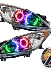 Oracle Lighting Pre-Assembled Headlights (Halogen) ColorSHIFT w/ RF Controller SMD HL Mazda 3 2010-2013                                     - 7100-330 - Image 5