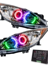 Oracle Lighting Pre-Assembled Headlights (Halogen) ColorSHIFT w/ 2.0 Controller SMD HL Mazda 3 2010-2013                                     - 7100-333 - Image 5