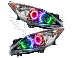 Oracle Lighting Pre-Assembled Headlights (Halogen) ColorSHIFT w/o Controller SMD HL Mazda 3 2010-2013