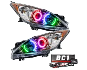 Oracle Lighting Pre-Assembled Headlights (Halogen) ColorSHIFT w/ BC1 Controller SMD HL Mazda 3 2010-2013