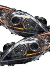 Oracle Lighting Pre-Assembled Headlights (Halogen) ColorSHIFT w/ RF Controller SMD HL Mazda 3 2010-2013                                     - 7100-330 - Image 2