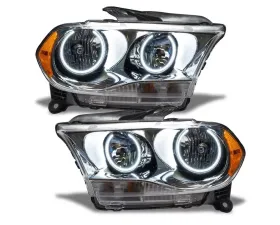 Oracle Lighting Pre-Assembled Headlights Non-HID (Chrome Housing) White Color SMD HL Dodge Durango 2011-2013