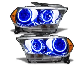 Oracle Lighting Pre-Assembled Headlights Non-HID (Chrome Housing) Blue Color SMD HL Dodge Durango 2011-2013