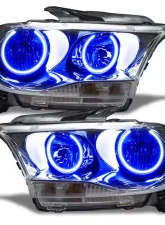 Oracle Lighting Pre-Assembled Headlights Non-HID (Chrome Housing) Blue Color SMD HL Dodge Durango 2011-2013                                     - 7101-002 - Image 5