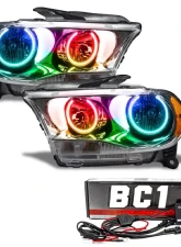Oracle Lighting Pre-Assembled Headlights Non-HID (Chrome Housing) ColorSHIFT w/ BC1 Controller SMD HL Dodge Durango 2011-2013                                     - 7101-335 - Image 5