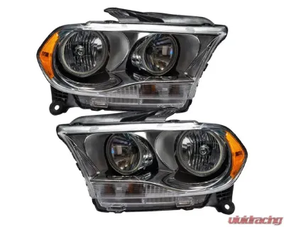 Oracle Lighting Pre-Assembled Headlights Non-HID (Chrome Housing) ColorSHIFT w/ 2.0 Controller SMD HL Dodge Durango 2011-2013 - 7101-333