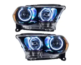 Oracle Lighting Pre-Assembled Halo Headlights (Non-HID Black Housing) White Color SMD Dodge Durango 2011-2013