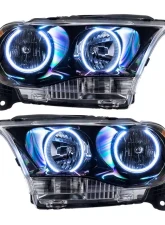 Oracle Lighting Pre-Assembled Halo Headlights (Non-HID Black Housing) White Color SMD Dodge Durango 2011-2013                                     - 7102-001 - Image 5