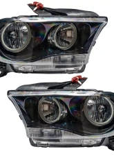 Oracle Lighting Pre-Assembled Halo Headlights (Non-HID Black Housing) ColorSHIFT w/ No Controller SMD Dodge Durango 2011-2013                                     - 7102-334 - Image 2