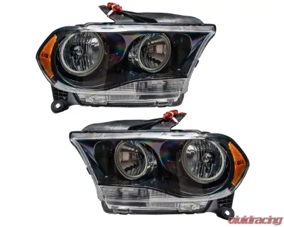 Oracle Lighting Pre-Assembled Halo Headlights (Non-HID Black Housing) ColorSHIFT w/ No Controller SMD Dodge Durango 2011-2013 - 7102-334