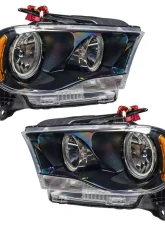 Oracle Lighting Pre-Assembled Halo Headlights (Non-HID Black Housing) ColorSHIFT w/ No Controller SMD Dodge Durango 2011-2013                                     - 7102-334 - Image 3