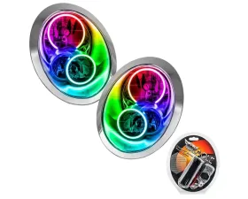 Oracle Lighting Pre-Assembled Halo Headlights ColorSHIFT w/ RF Controller SMD HL Mini Cooper/S 2005-2008
