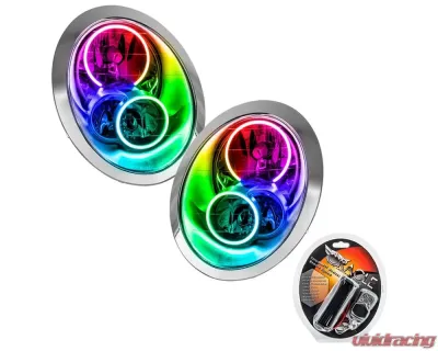 Oracle Lighting Pre-Assembled Halo Headlights ColorSHIFT w/ RF Controller SMD HL Mini Cooper/S 2005-2008 - 7103-330