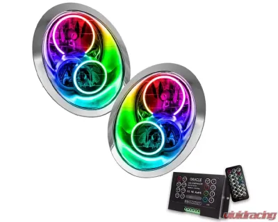 Oracle Lighting Pre-Assembled Halo Headlights ColorSHIFT w/ 2.0 Controller SMD HL Mini Cooper/S 2005-2008 - 7103-333
