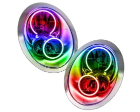 Oracle Lighting Pre-Assembled Halo Headlights ColorSHIFT w/o Controller SMD HL Mini Cooper/S 2005-2008