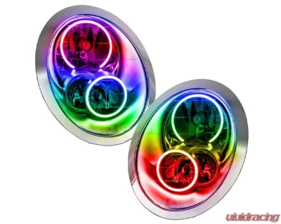 Oracle Lighting Pre-Assembled Halo Headlights ColorSHIFT w/o Controller SMD HL Mini Cooper/S 2005-2008 - 7103-334