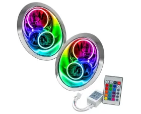 Oracle Lighting Pre-Assembled Halo Headlights ColorSHIFT w/ Simple Controller SMD HL Mini Cooper/S 2005-2008