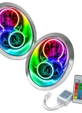 Oracle Lighting Pre-Assembled Halo Headlights ColorSHIFT w/ Simple Controller SMD HL Mini Cooper/S 2005-2008                                     - 7103-504 - Image 4