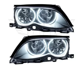 Oracle Lighting Pre-Assembled LED Halo Headlights (Black) White Color SMD HL BMW 3 Series 2002-2005