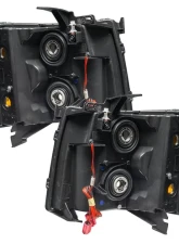 Oracle Lighting Pre-Assembled Halo Headlights (Round Style - Black) Red Color SMD HL Chevrolet Silverado 2007-2013                                     - 7105-003 - Image 5