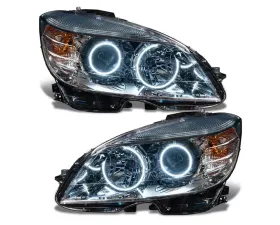 Oracle Lighting Pre-Assembled Headlights (Chrome-Halogen) White Color SMD HL Mercedes Benz C-Class 2008-2011