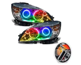 Oracle Lighting Pre-Assembled Headlights (Chrome-Halogen) ColorSHIFT w/ RF Controller SMD HL Mercedes Benz C-Class 2008-2011