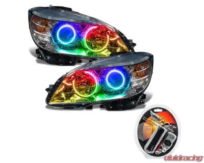Oracle Lighting Pre-Assembled Headlights (Chrome-Halogen) ColorSHIFT w/ RF Controller SMD HL Mercedes Benz C-Class 2008-2011 - 7115-330