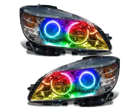 Oracle Lighting Pre-Assembled Headlights (Chrome-Halogen) ColorSHIFT w/o Controller SMD HL Mercedes Benz C-Class 2008-2011