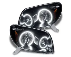 Oracle Lighting Pre-Assembled Halo Headlights (Non-HID Black) White Color SMD HL Toyota 4-Runner 2003-2005