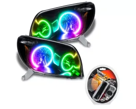 Oracle Lighting Pre-Assembled Halo Headlights (Non-HID Black) ColorSHIFT w/ RF Controller SMD HL Toyota 4-Runner 2003-2005