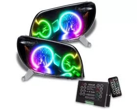 Oracle Lighting Pre-Assembled Halo Headlights (Non-HID Black) ColorSHIFT w/ 2.0 Controller SMD HL Toyota 4-Runner 2003-2005