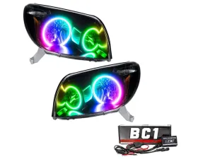 Oracle Lighting Pre-Assembled Halo Headlights (Non-HID Black) ColorSHIFT w/ BC1 Controller SMD HL Toyota 4-Runner 2003-2005