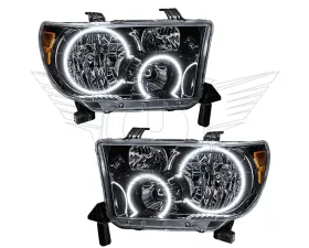 Oracle Lighting Pre-Assembled LED Halo Headlights (Black Housing) White Color SMD HL  Toyota Tundra 2007-2011