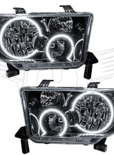 Oracle Lighting Pre-Assembled LED Halo Headlights (Black Housing) White Color SMD HL  Toyota Tundra 2007-2011                                     - 7119-001 - Image 6