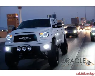 Oracle Lighting Pre-Assembled LED Halo Headlights (Black Housing) White Color SMD HL  Toyota Tundra 2007-2011 - 7119-001