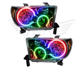 Oracle Lighting Pre-Assembled LED Halo Headlights (Black Housing) ColorSHIFT w/o Controller SMD HL  Toyota Tundra 2007-2011