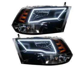 Oracle Lighting Pre-Assembled Headlights (Black Housing) White Color SMD HL Ram 1500 Sport 2009-2017