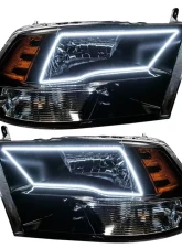Oracle Lighting Pre-Assembled Headlights (Black Housing) White Color SMD HL Ram 1500 Sport 2009-2017                                     - 7121-001 - Image 2