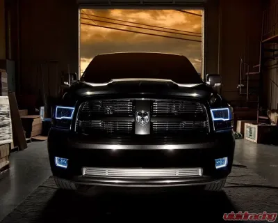 Oracle Lighting Pre-Assembled Headlights (Black Housing) White Color SMD HL Ram 1500 Sport 2009-2017 - 7121-001