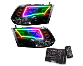 Oracle Lighting Pre-Assembled Headlights (Black Housing) ColorSHIFT w/ 2.0 Controller SMD HL Ram 1500 Sport 2009-2017