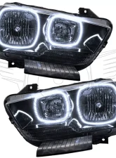 Oracle Lighting Pre-Assembled Halo Headlights (Non-HID - Black) White Color SMD HL Dodge Charger 2011-2014                                     - 7123-001 - Image 5