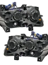 Oracle Lighting Pre-Assembled Halo Headlights (Non-HID - Black) ColorSHIFT w/ Simple Controller SMD HL Dodge Charger 2011-2014                                     - 7123-504 - Image 4