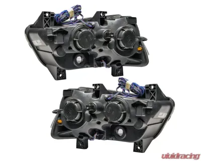 Oracle Lighting Pre-Assembled Halo Headlights (Non-HID - Black) ColorSHIFT w/ Simple Controller SMD HL Dodge Charger 2011-2014 - 7123-504