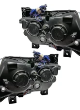 Oracle Lighting Pre-Assembled Halo Headlights (Non-HID - Black) ColorSHIFT w/ Simple Controller SMD HL Dodge Charger 2011-2014                                     - 7123-504 - Image 5